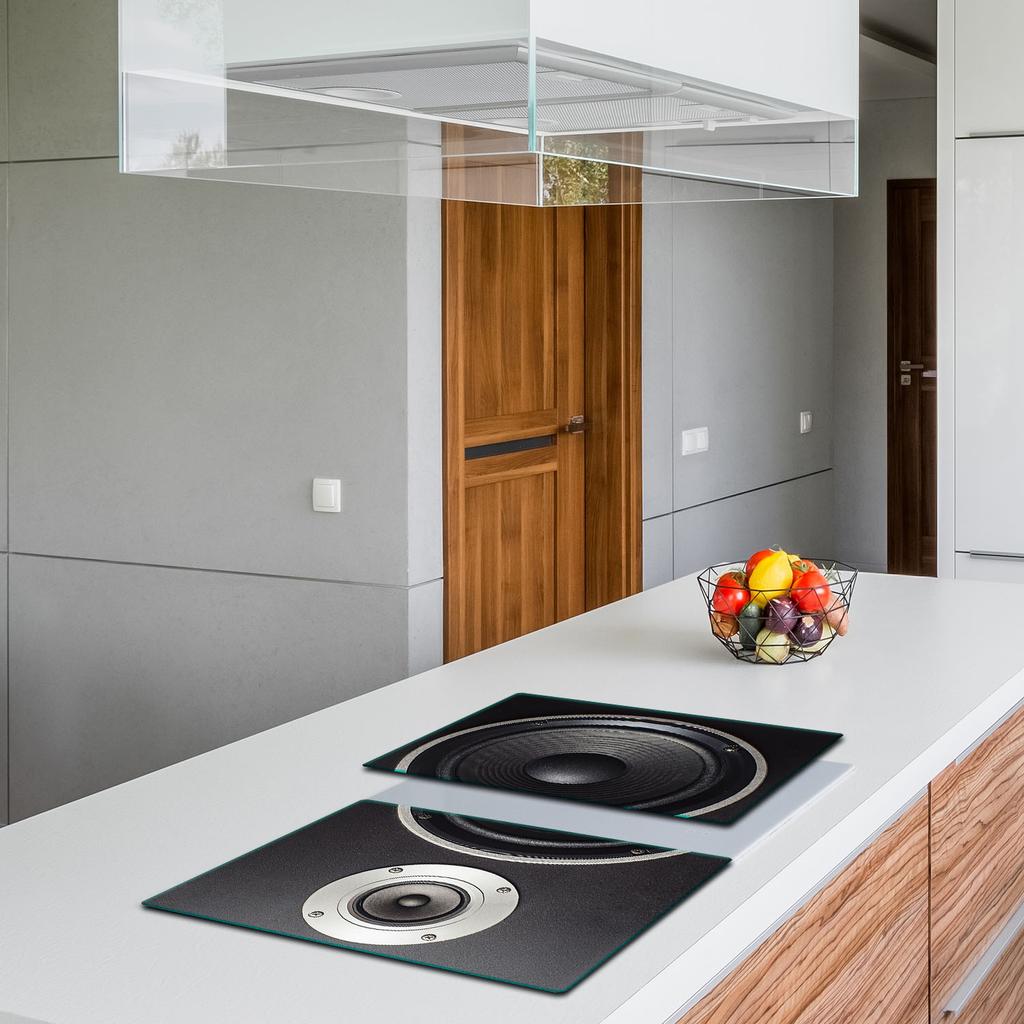 2x GLASS PROTECTIVE PLATE FOR STOVE 40x52 SPEAKER