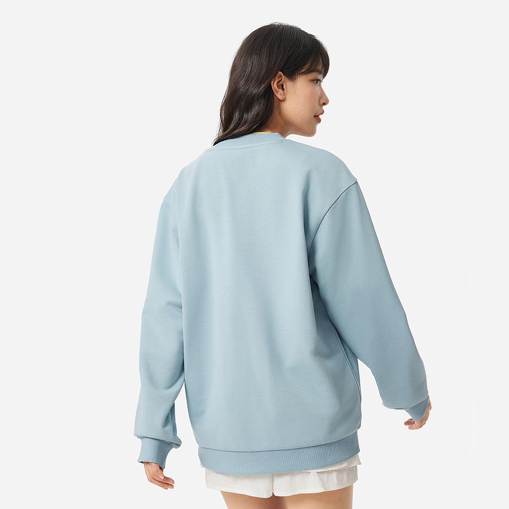 Li Ning Sportovní lifestylová série Kulatý výstřih Volná Všestranná Jednoduchá Pohodlná Mikina s nápisem pro volný čas Unisex mikina Rybí oko zelená AWDVF77-5