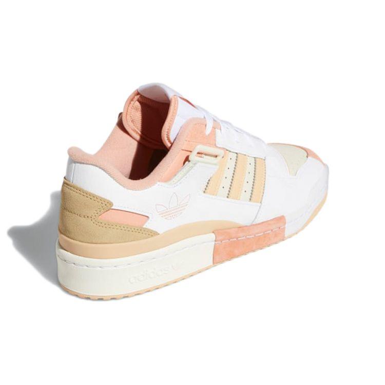 Adidas Forum Exhibit Low Cream Halo Amber Unisex Sneakers Cloud-White Cream-White GZ5389