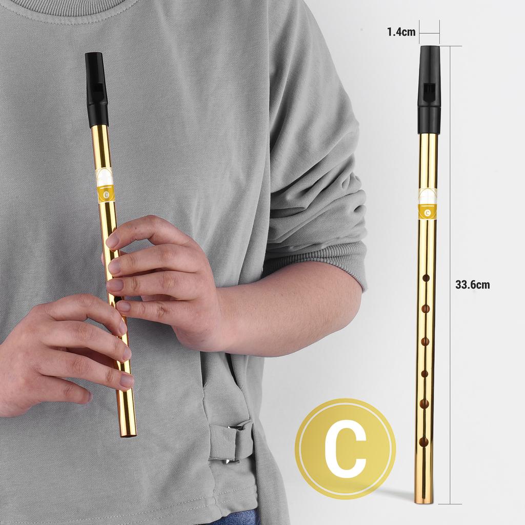 Fluier irlandez Flaut Do 6 Găuri Flaut Instrumente Muzicale de Suflat pentru Începători Intermediari Experți