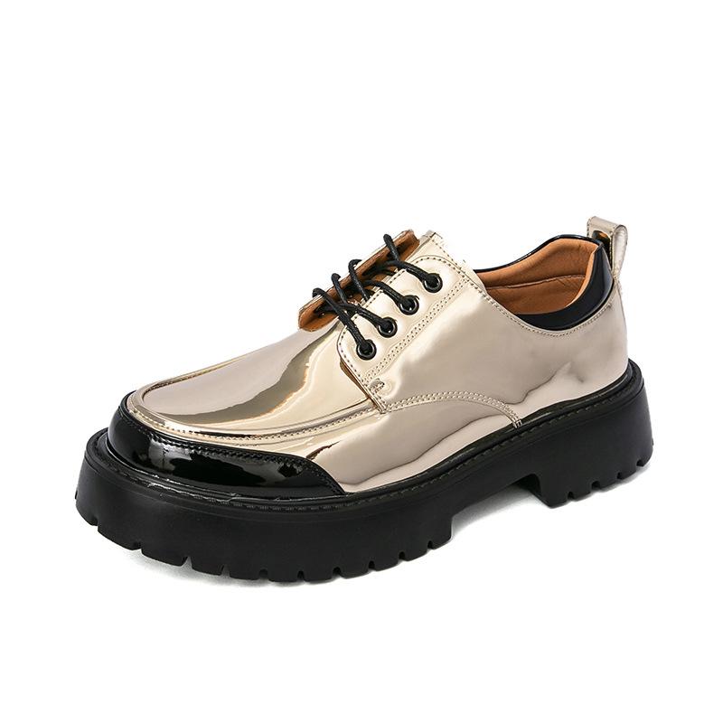 22 New Leather Shoes Business Dress Casual Breathable Suit Shoes High Sense Wedding Derby Shoes Gentleman