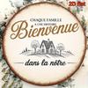 D Flat Pc French Country Welcome Sign Vintage French Aluminum Plaque Welcome To My Home Suitable for Farmhouse Cafe Ent