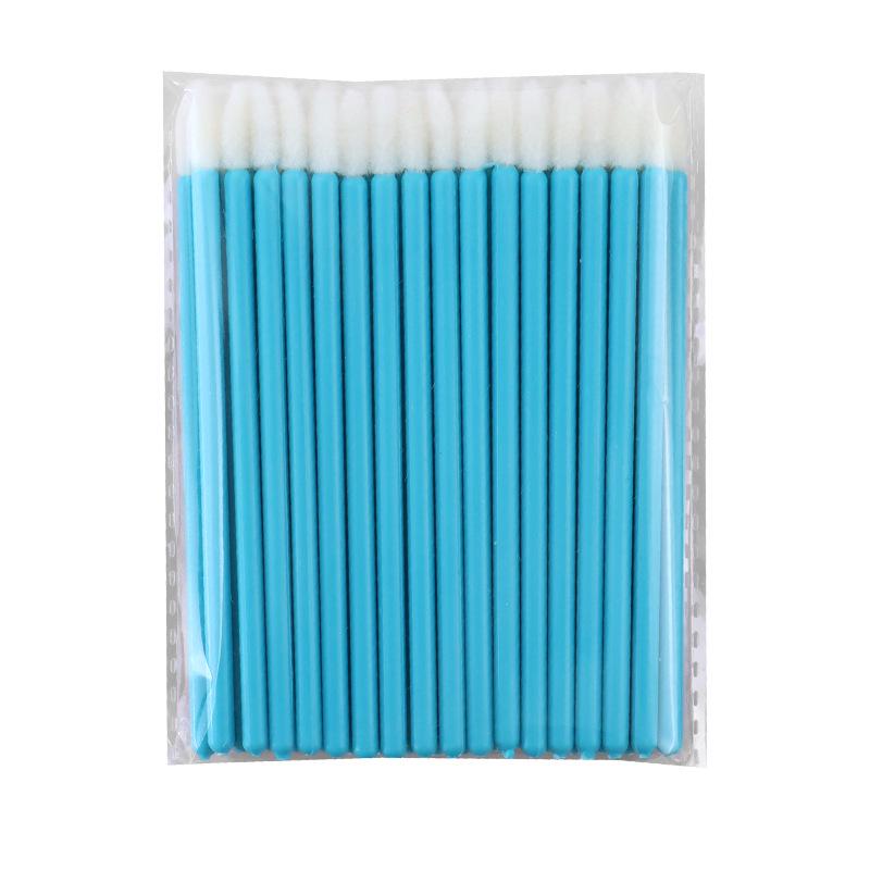 50-Pack Grafting Eyelash and Lip Brush Set - Solid Rod & Slanted Mousse Brushes