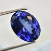 Natural 12.50 Ct OVAL Cut Blue TANZANITE Certified Loose Gemstone