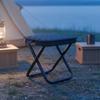 Mini Folding Stool Easy To Carry Portable Folding Stool Sturdy Metal Frame Quilted Seat For Queueing