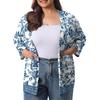 Women's Fall And Winter Fashion Casual Soild 3/4 Sleeve Mid-Length Cardigan Jacket