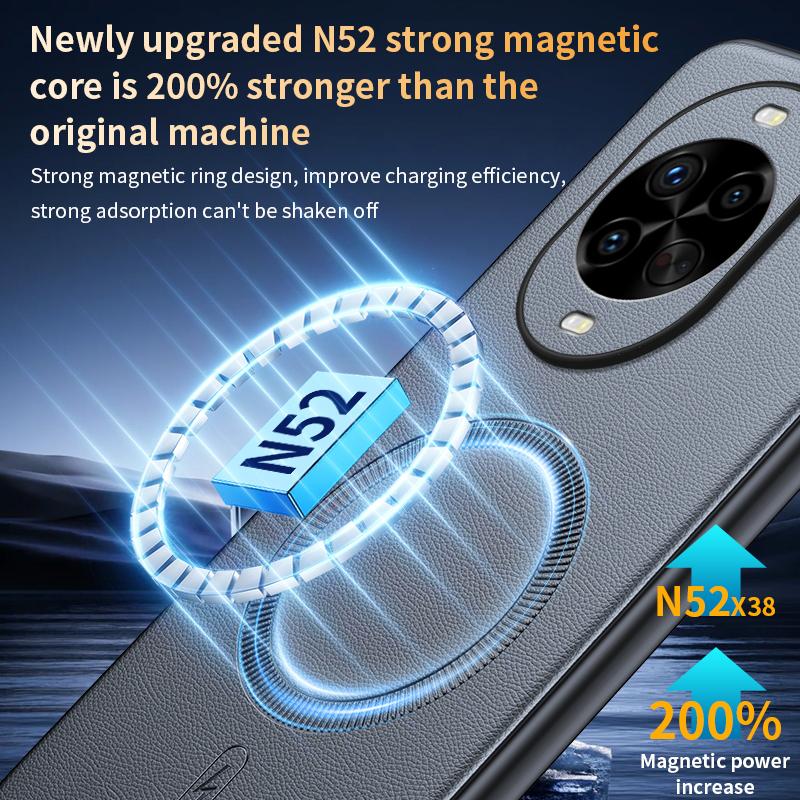 For Huawei Nova 14 Pro Case Magnetic Leather Shield Cover For Huawei Nova 14 Pro High Quality Anti-Fingerprint Non-Slip PC+TPU