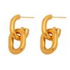 Qiong Yao High-Quality Stainless Steel U-Shaped Geometric Earrings