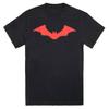 Comics Justice League BatUnisex Robert Logo Black TShirt