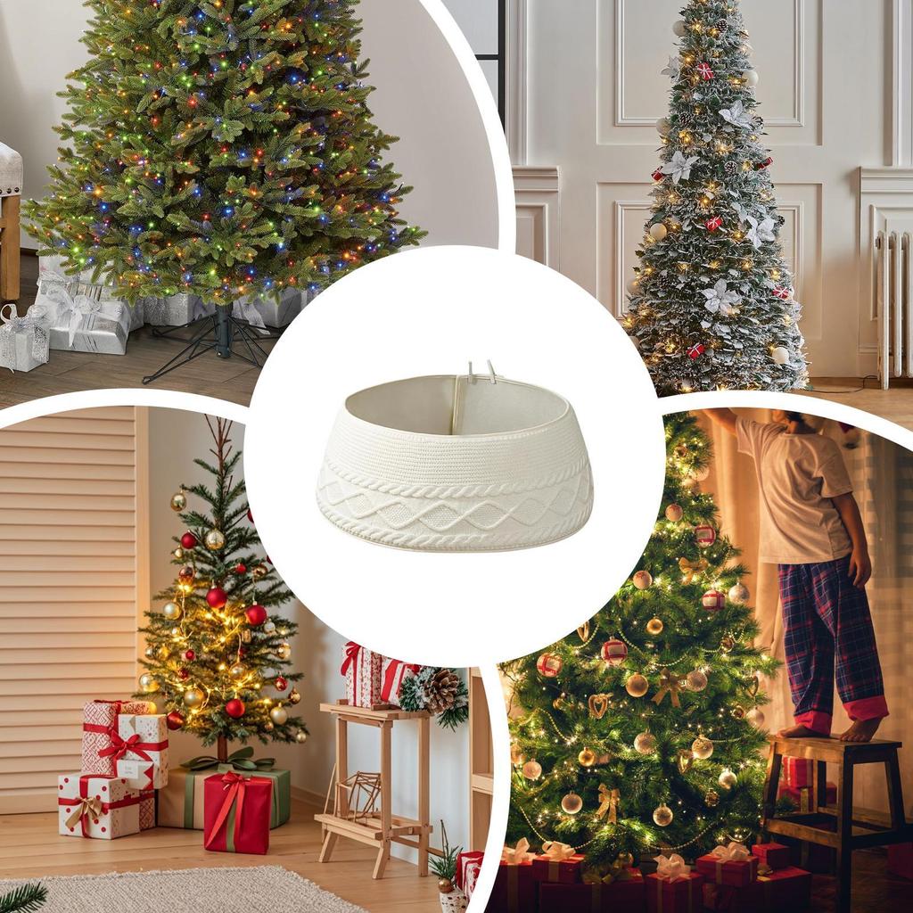 72x23cm Christmas Tree Ring Christmas Tree Ring Skirt Holiday Home Decor Seasonal Festive Party Decorations for Entryway Bedroom