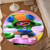 Game Adventure Heroes Round Rug for Livingroom,Bedroom, Palyroom, Chair Rug, Area rug, Circle Carpet, Large Size Fan Christmas gift