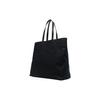 Palm Angels Logo Print Stripe Detail Cotton And Calfskin Tote Bag Men Tote Bags Black PMNA064C99FAB0011003