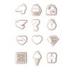 Heart Clay Cutters Clay Jewelry Cutters Valentine's Day Clay Earring Cutters DIY Earrings Accessories for Jewelry Making