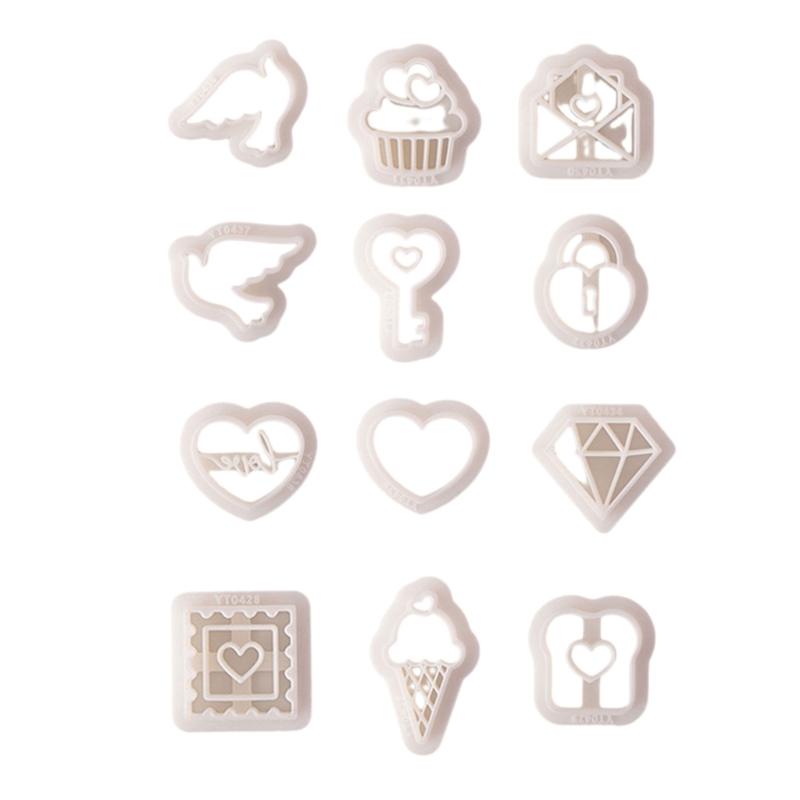 Heart Clay Cutters Clay Jewelry Cutters Valentine's Day Clay Earring Cutters DIY Earrings Accessories for Jewelry Making