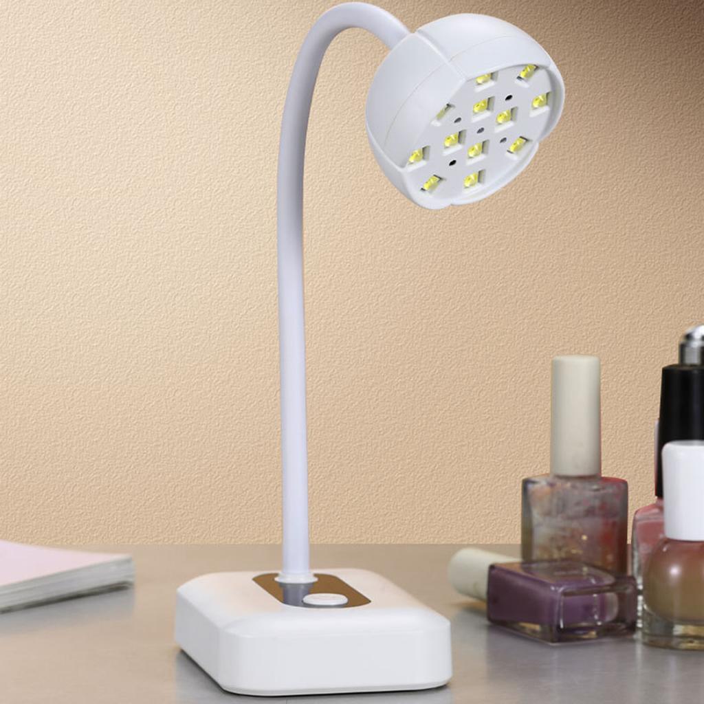 36W UV LED Nail Lamp with Digital Display, Desktop Nail Dryer, 360 Degree Rotatable Gooseneck Design, Smart Sensor,