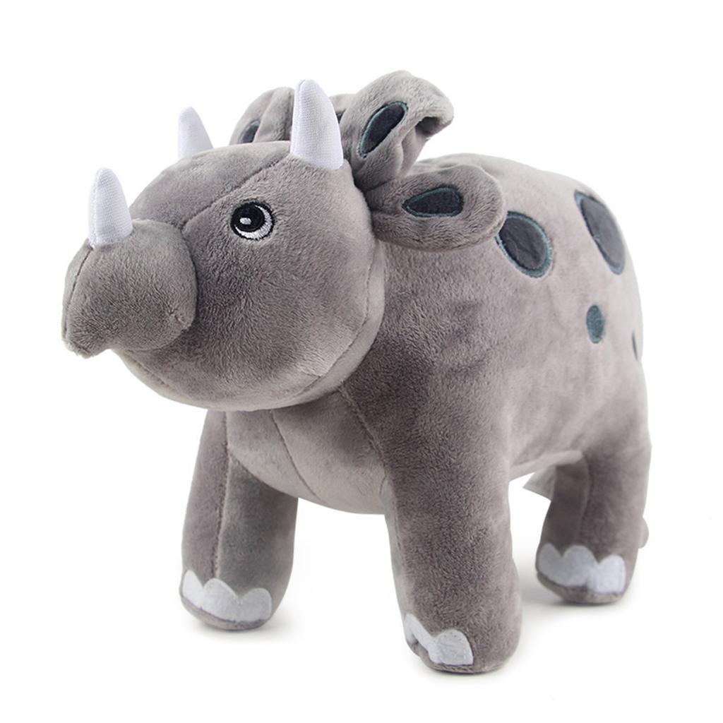 Dinasour Stuffed Toys Plush Soft Doll Home Office Decoration 3D Throw Pillow With Facial Expression