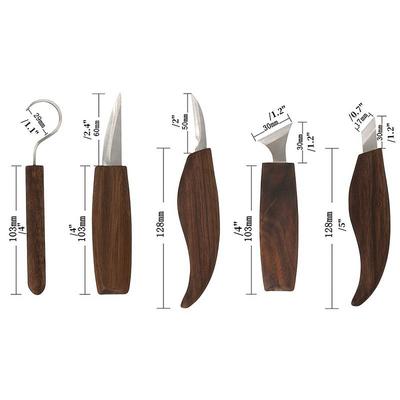 Juego de Herramientas para Tallar Madera Cincel Cortador para Carpintería Juego de Herramientas de Mano Cuchillo para Tallar Madera Bricolaje Pelar Talla de Madera