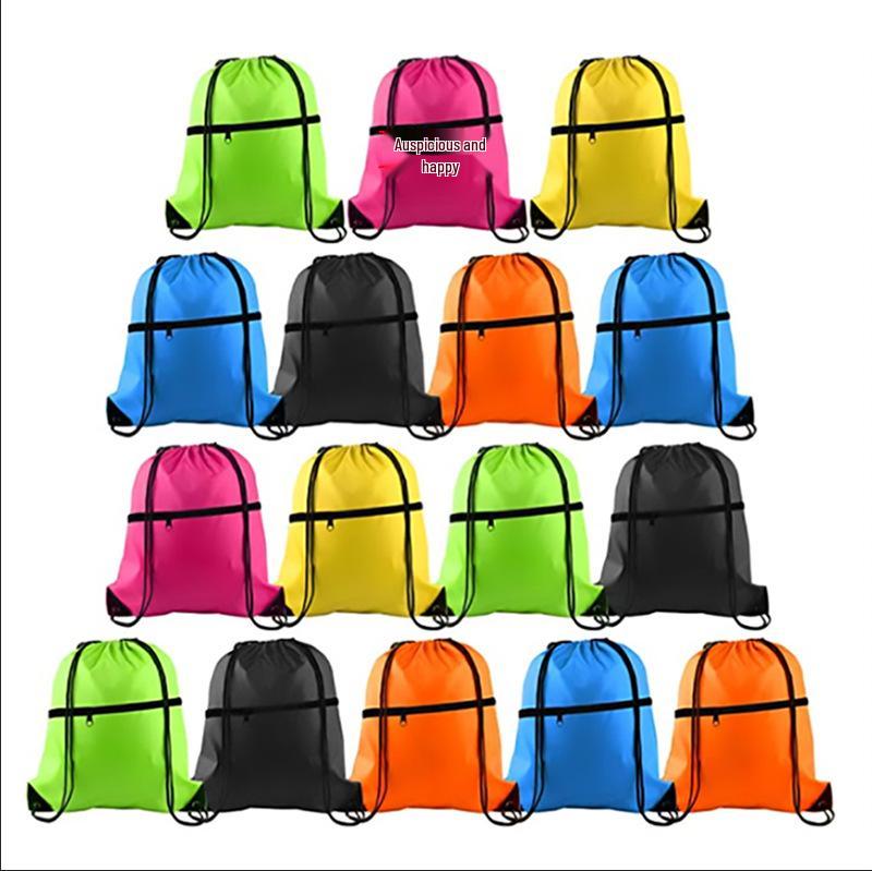 Custom Double Shoulder Polyester Drawstring Backpack for Events or Marathon