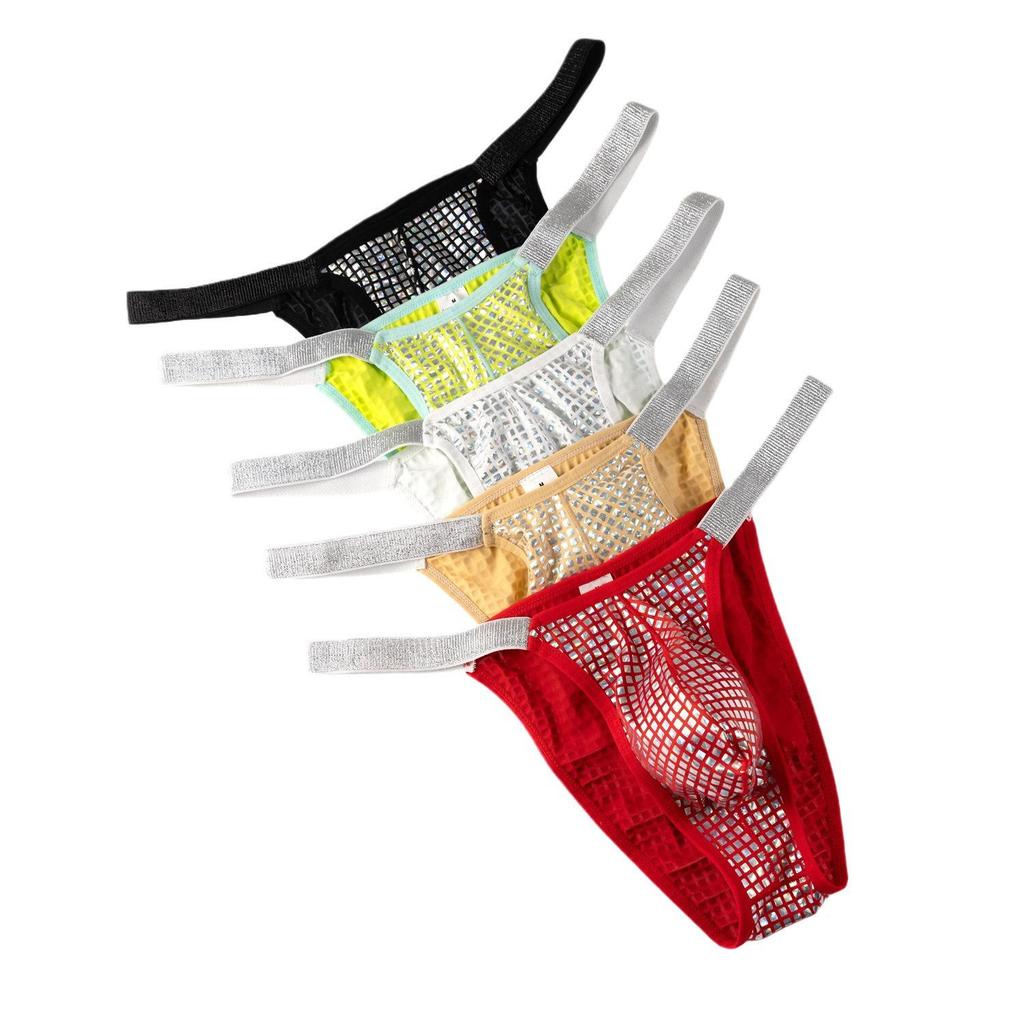 Men's Cross-Border Sexy Low-Waist Triangle Bikini Briefs D210