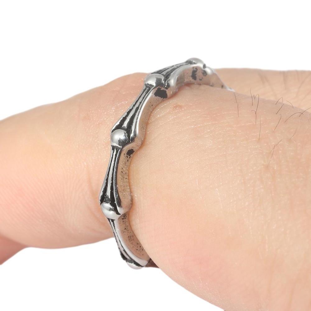 2026 European and American Jewelry Joint Ring Retro Trendy Men's Accessories Bamboo Ring