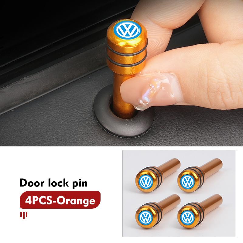 T27Car Door Lock Pin Knob Pull Security Insurance Accessories For Volkswagen VW Scirocco Passat Polo B5 B6 B7 CC Tiguan Sharan