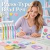 Efficient Press-Type Fuse Bead Pen 2in1 Automatic Bead Dispenser Storable Bead Pen  Kids Toys