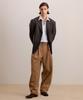 Beideu Double Pleated Belted Trousers Deep Camel