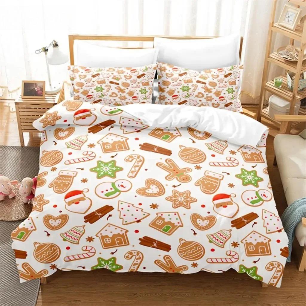Christmas Snowman, Tree Bedding Set Duvet Cover Set 3d Bedding Digital Printing Bed Linen Queen Size Bedding Set Fashion Design