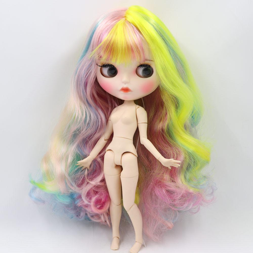 ICY DBS Blyth Doll No.1010/1019/1049/6227/4268/3208/1010 Colorful Hair Carved Lips Matte Customized Face Joint Body 1/6 Bjd