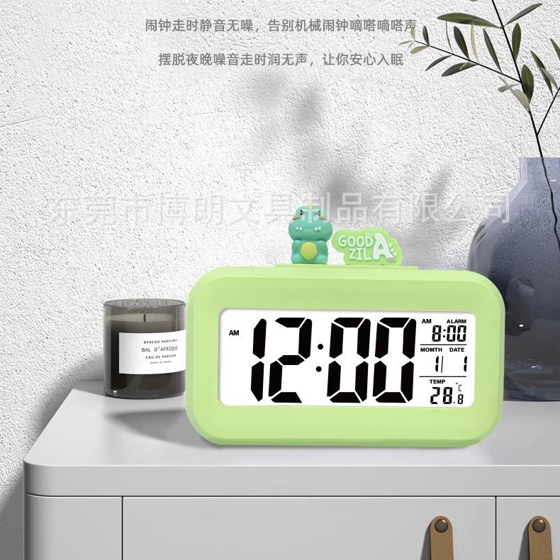 New model, charging voice timekeeping alarm clock, student luminous clock, creative multi-function digital clock