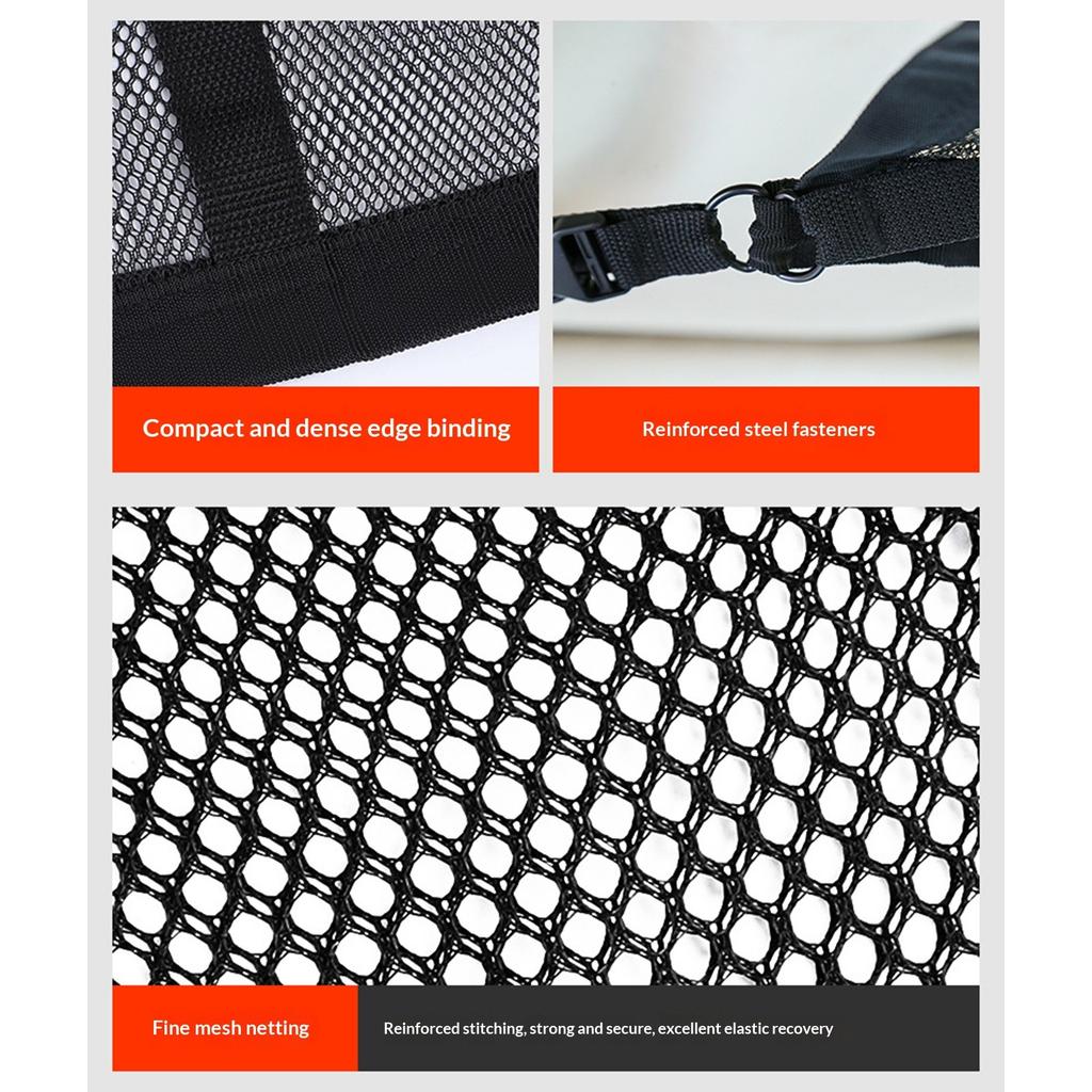 Easy Installation Overhead Storage Net With Adjustable Straps For Cars SUVs MPVs Travel Essential And Daily Commute