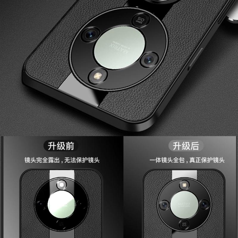 Plexiglas PU-Leder Handyhülle Für OPPO Find X9 Pro Magnetischer Metallring Ständer Halter Stoßfest Weiche Hülle Für OPPO Find X9Pro