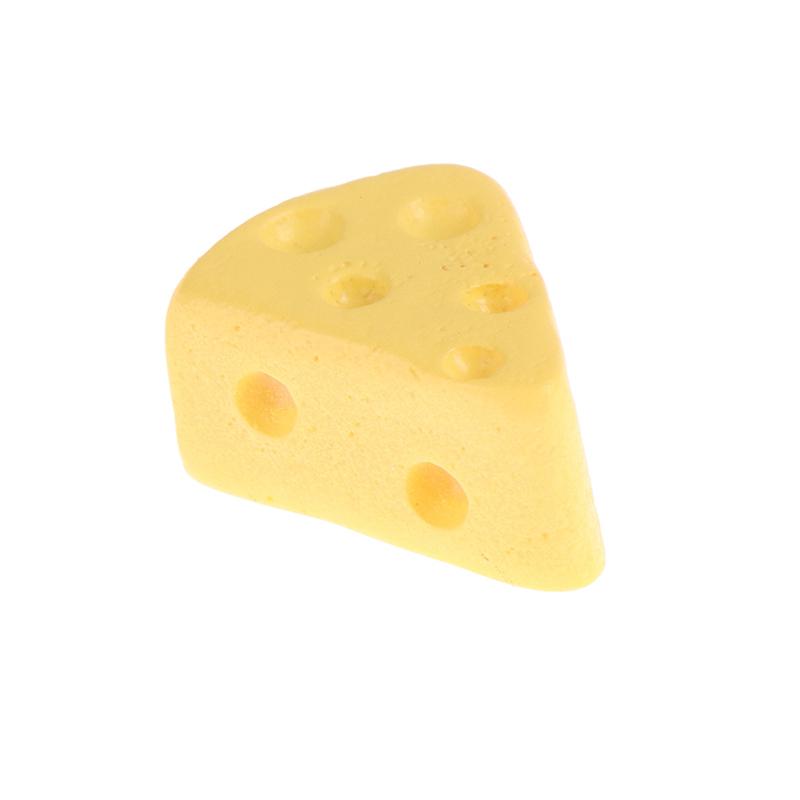 10 Stück/Los Miniatur Essen 1/6 Mini Käsekuchen Puppenhaus