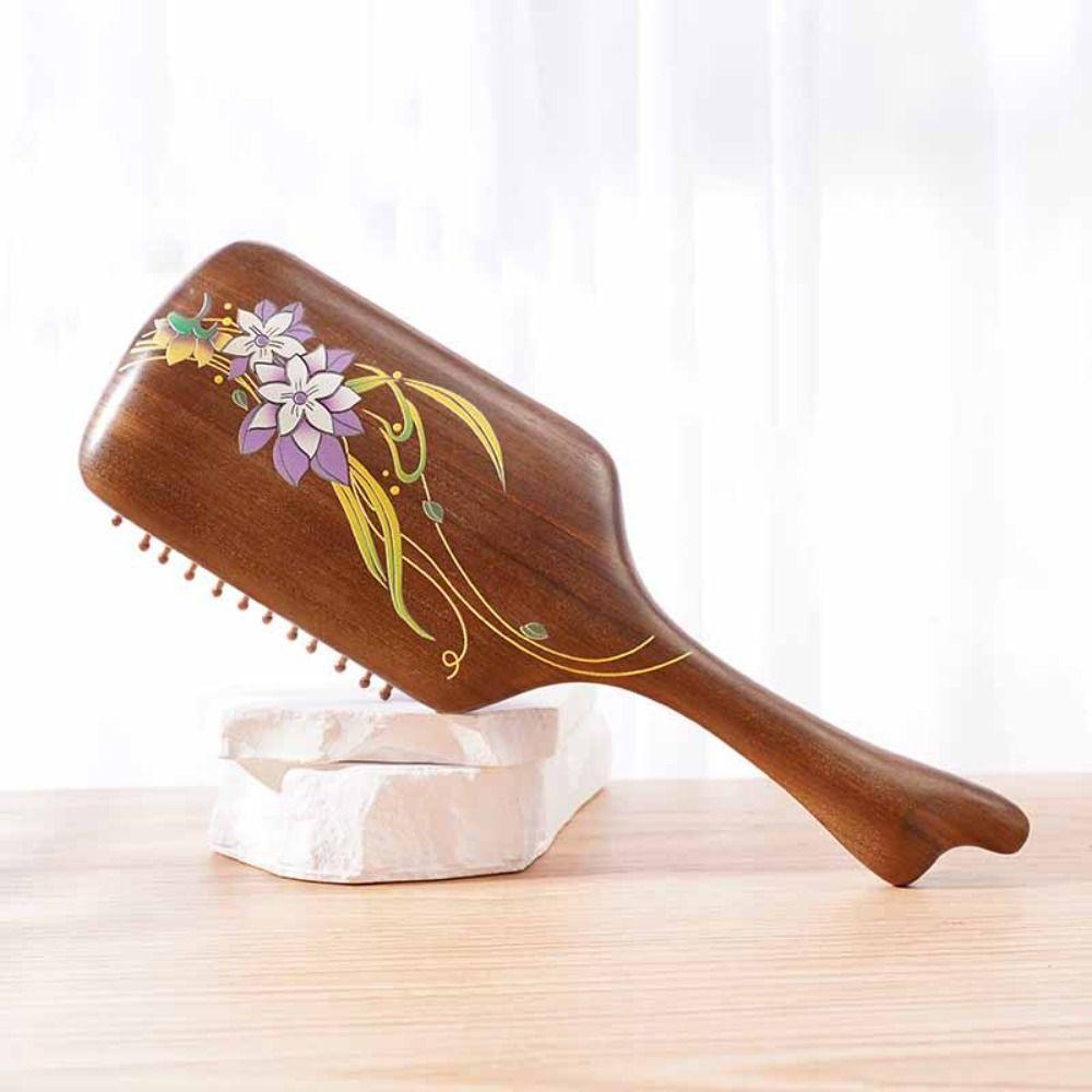 Anti Static Sandalwood Hair Comb Portable Air Bag Massage Comb Air Cushion Comb  Curly Hair