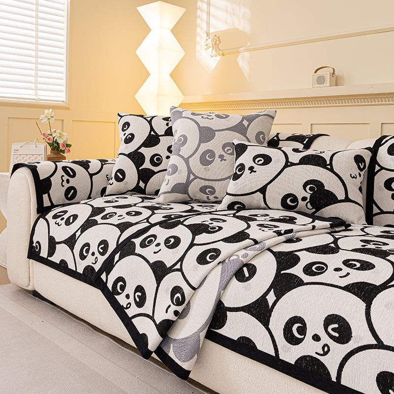 

Chenier Sofa Cushion Universal In All Seasons, Non-Slip Seat Cushion New Straight Row Anti-Cat Scratch Sofa Cover Cover Cloth 70*70cm