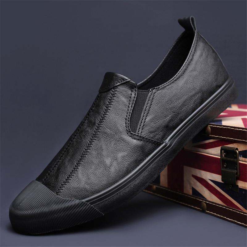 Nuove Scarpe da Uomo Scarpe Casual in Pelle Moda Primavera Estate Uomo Mocassini Slip-On in Pelle PU Scarpe Piatte Leggere per il Tempo Libero