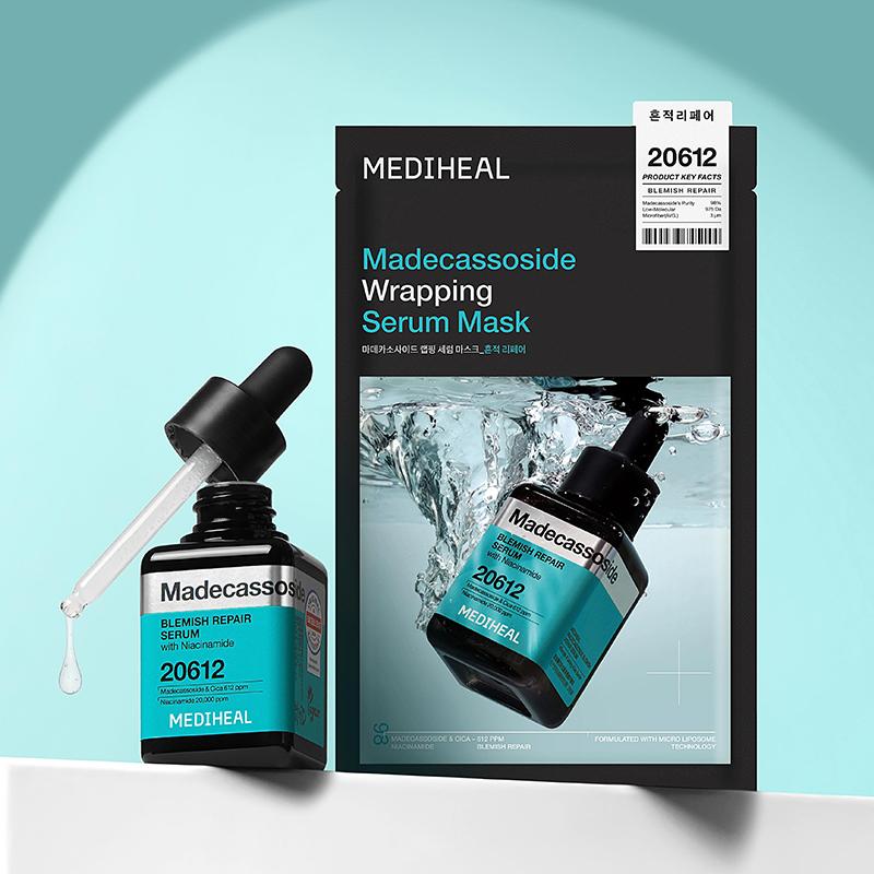 [MEDIHEAL] Madecassoside Wrapping Serum Mask Blemish Repair 25ml*10EA
