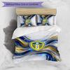 Leeds United Voetbal Beddengoed Set, 3 Delen, Comfortabel Huidvriendelijk Slaapkamer Dekbedovertrek Set