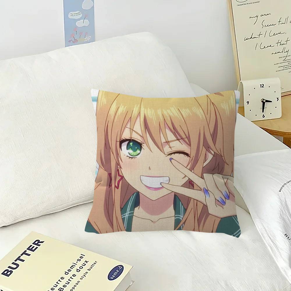 Anime citrus girl  Pillow Cushion Cover Pillowcase Living Room Sofa Home Decor Customized