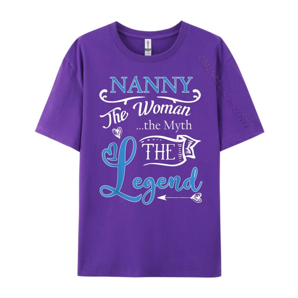 Nanny The Unisex The Myth The Legend Black Shirt Graphic Tees Female Tshirts Vintage