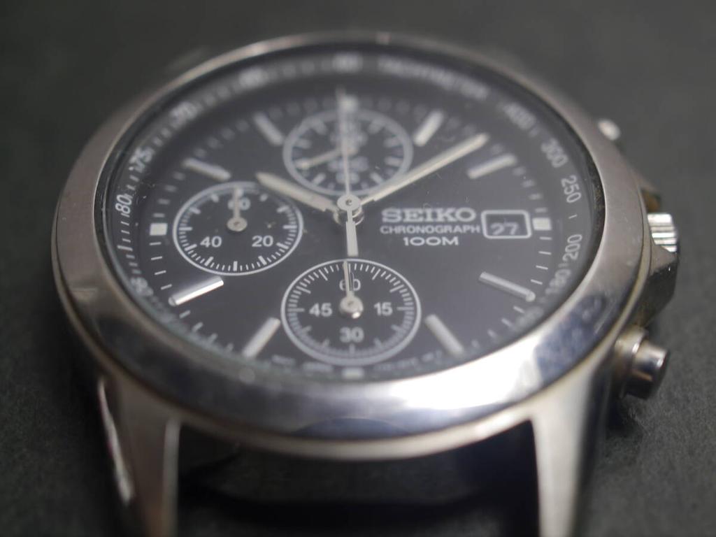 SEIKO Quartz Chronograph Watch Ae39 7T92-0CW0 Men's (Working Condition)