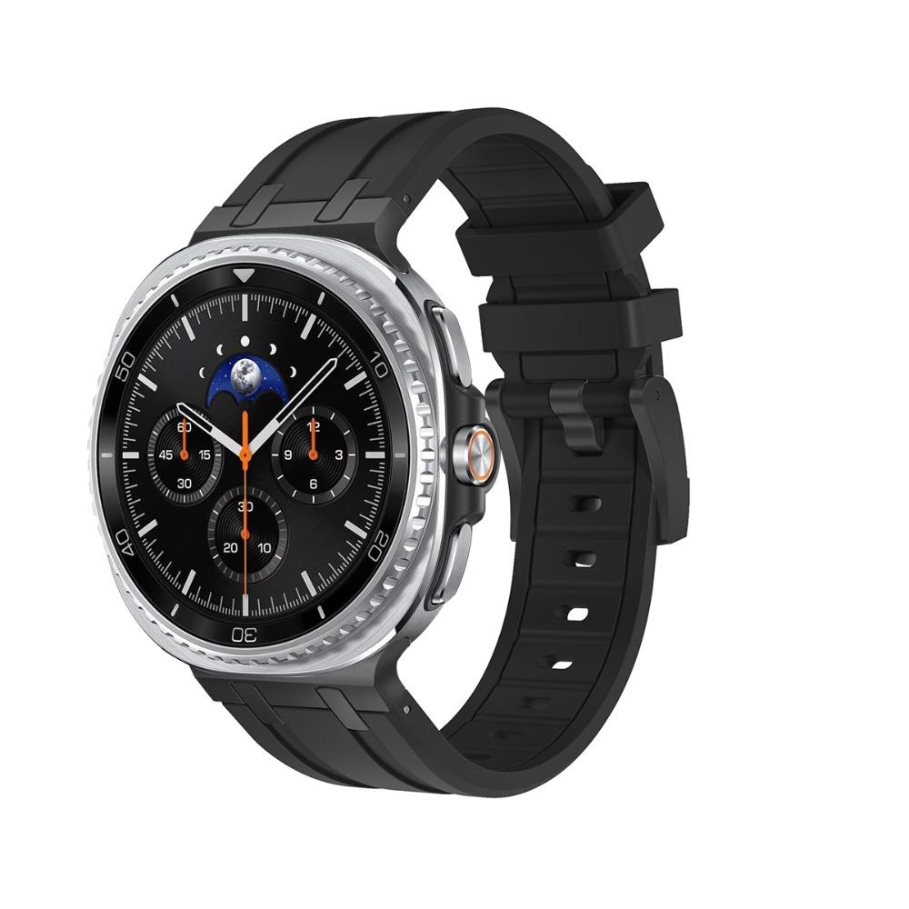 Luxuriöses Silikonarmband für Samsung Galaxy Watch 8 Classic 46mm Gummi Herrenarmband Für samsung watch 8 40mm 44mm Gebogenes Endband