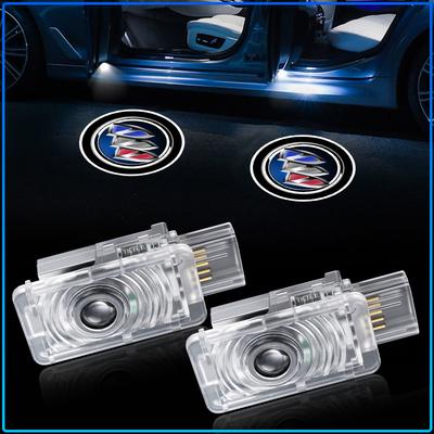 2 Piezas Insignia de Puerta de Coche Proyector de Logo Lámparas de Bienvenida Luz LED Para Regal GL6 GL8 GS Avenir Lacrosse Riviera Envision Lesabre Velite Verano