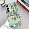Cactus Pattern Plating Phone Case For Samsung A17 A07 A37 A57 A16 A56 A15 A55 A14 A54 A13 A53 A26 A36 A25 A35 A24 A34 A23 A33