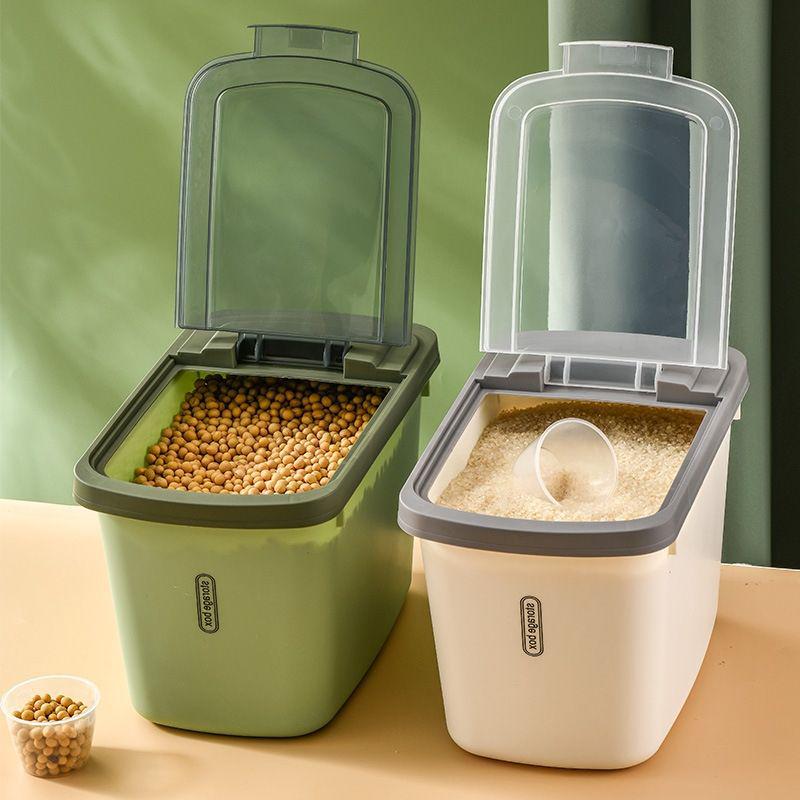 Moisture-Proof Insect-Resistant Rice Storage Jar for Home Kitchen.