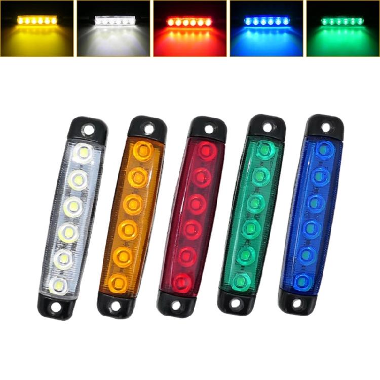 12-24V 6 LED Rear Indicator Light for Truck Trailer Side Marker Turn Signal Lamp
