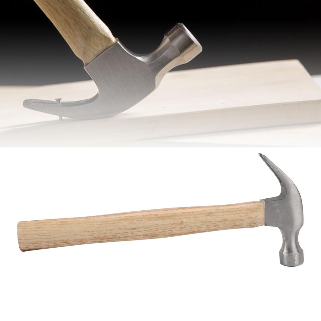 Claw Hammer Multifunctional Ergonomic Straight Handle High Carbon Steel Nailing Hammer for Woodworking