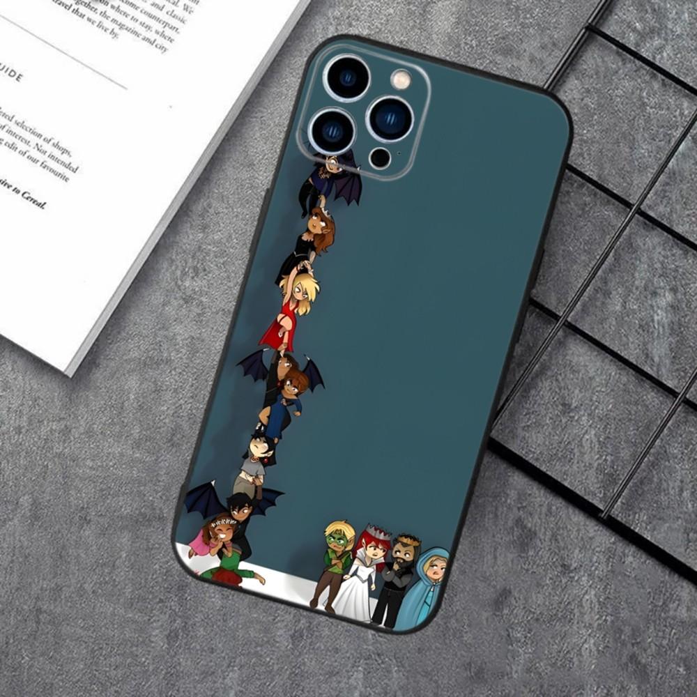 Acotar A Court of Mist and Fury Phone Case For Apple iPhone 15,14,13,12,11,XS,XR,X,8,7,Pro,Max,Plus,mini Silicone Black Cover