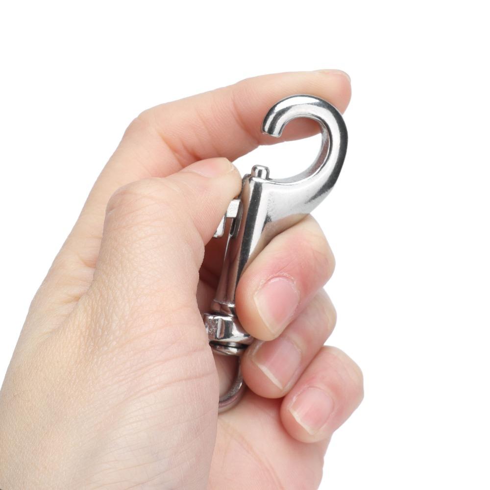 2pcs Swivel Eye Rotating Snap Hook 65mm Length Swivel Eye Snap Hook Pet Collar