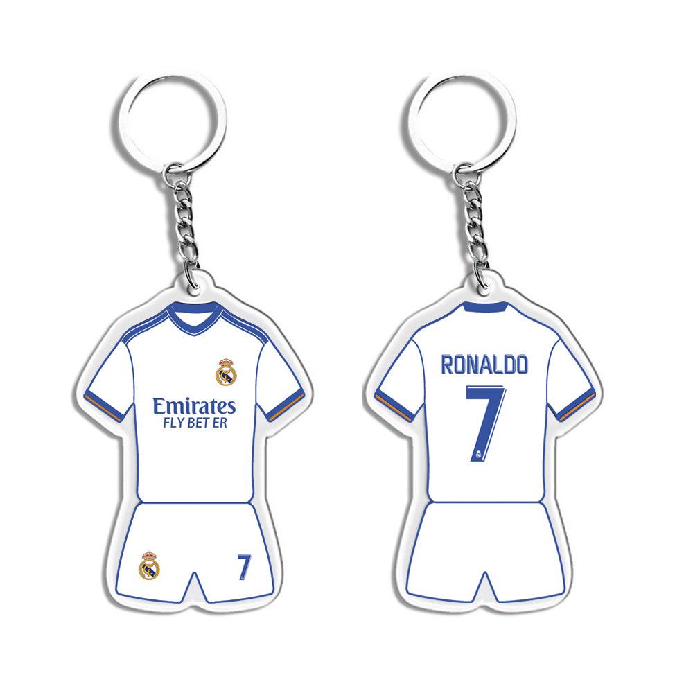 Porte-clés Joueur Étoile: Messi, Ronaldo, Neymar - Souvenirs et Cadeaux de Football en Acrylique